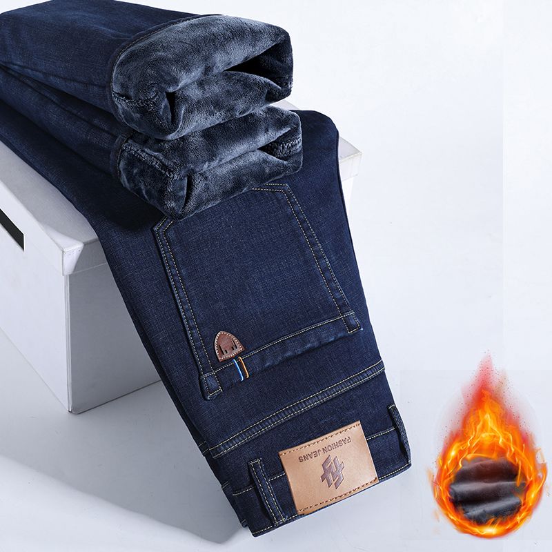Winter Warm Fleece Jeans Men's - đánh giá và giá Levis Jeans 501