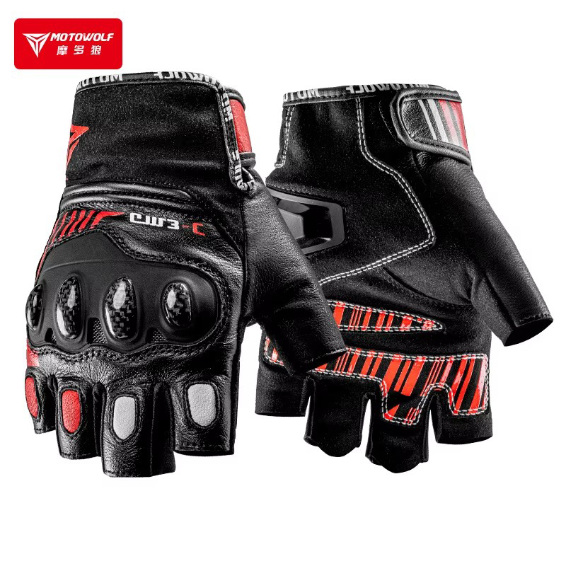 Half Finger Motorcycle Gloves  - đánh giá và giá Motorcycle Glove Knuckle